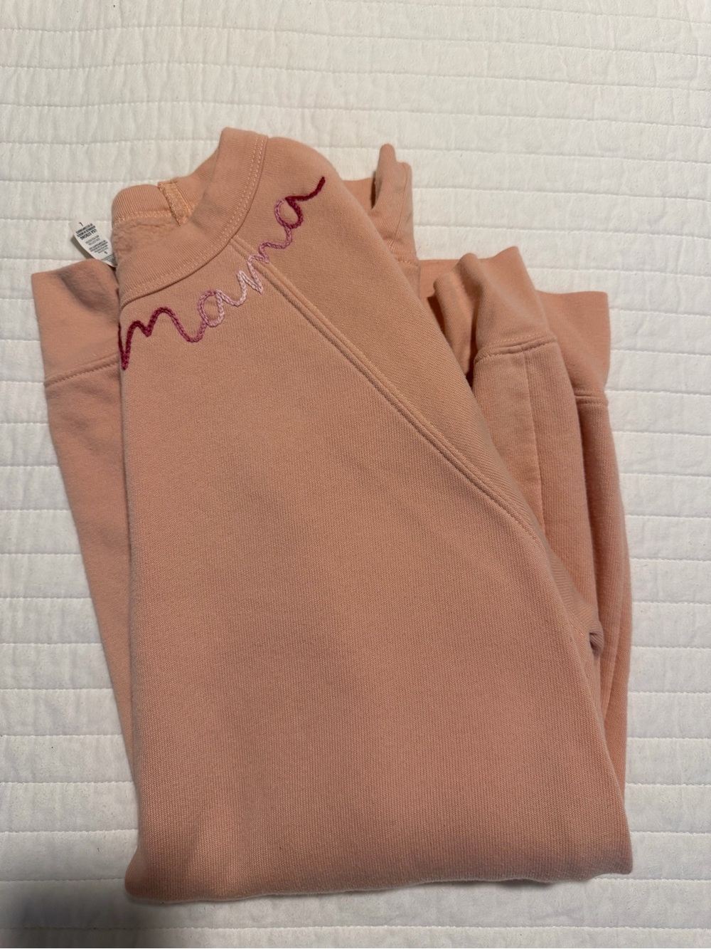 Mama Embroidered Peach Women’s Sweatshirt